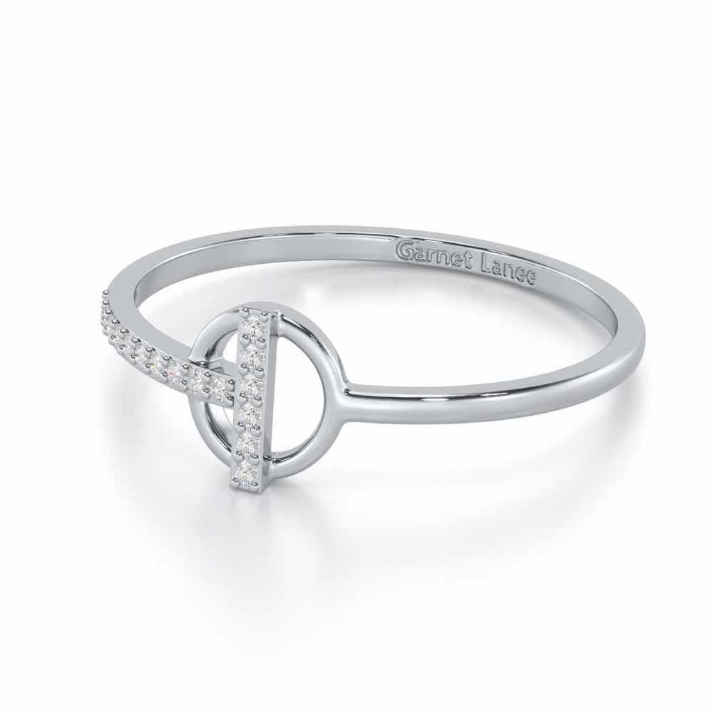 Shimmering Splendor Silver Ring - White Gold - Image 2