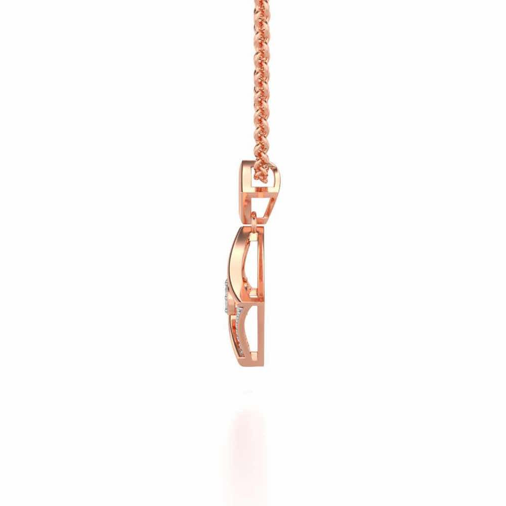 Shine Far Silver Pendant - Rose Gold - Image 4