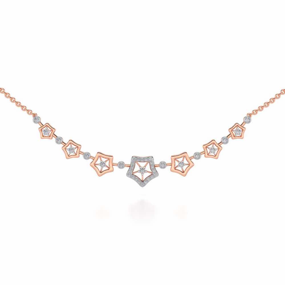 Spinner Flora Silver Necklace