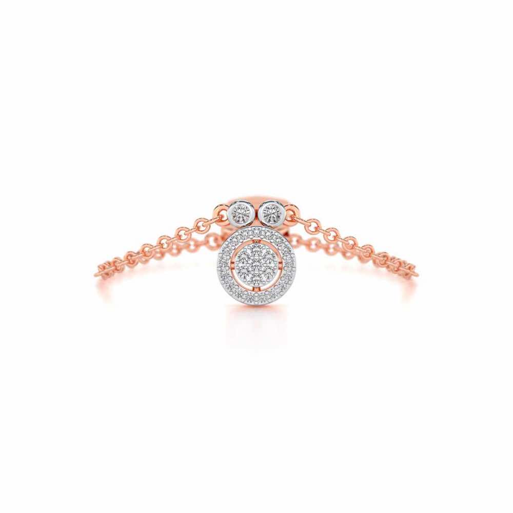 Splendor Eye Adjustable Silver Ring - Rose Gold - Image 5