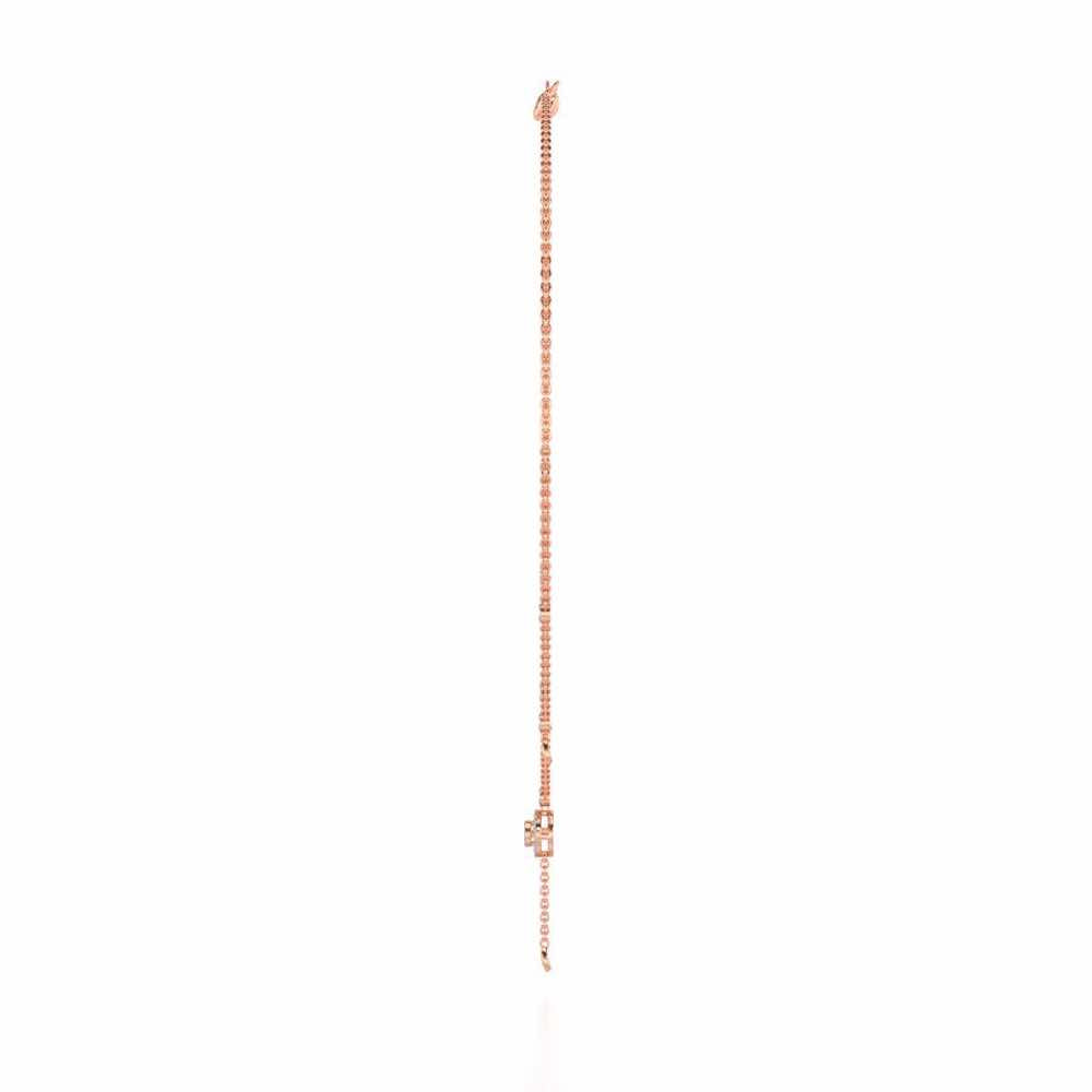 Splendor Eye Silver Necklace - Rose Gold - Image 4