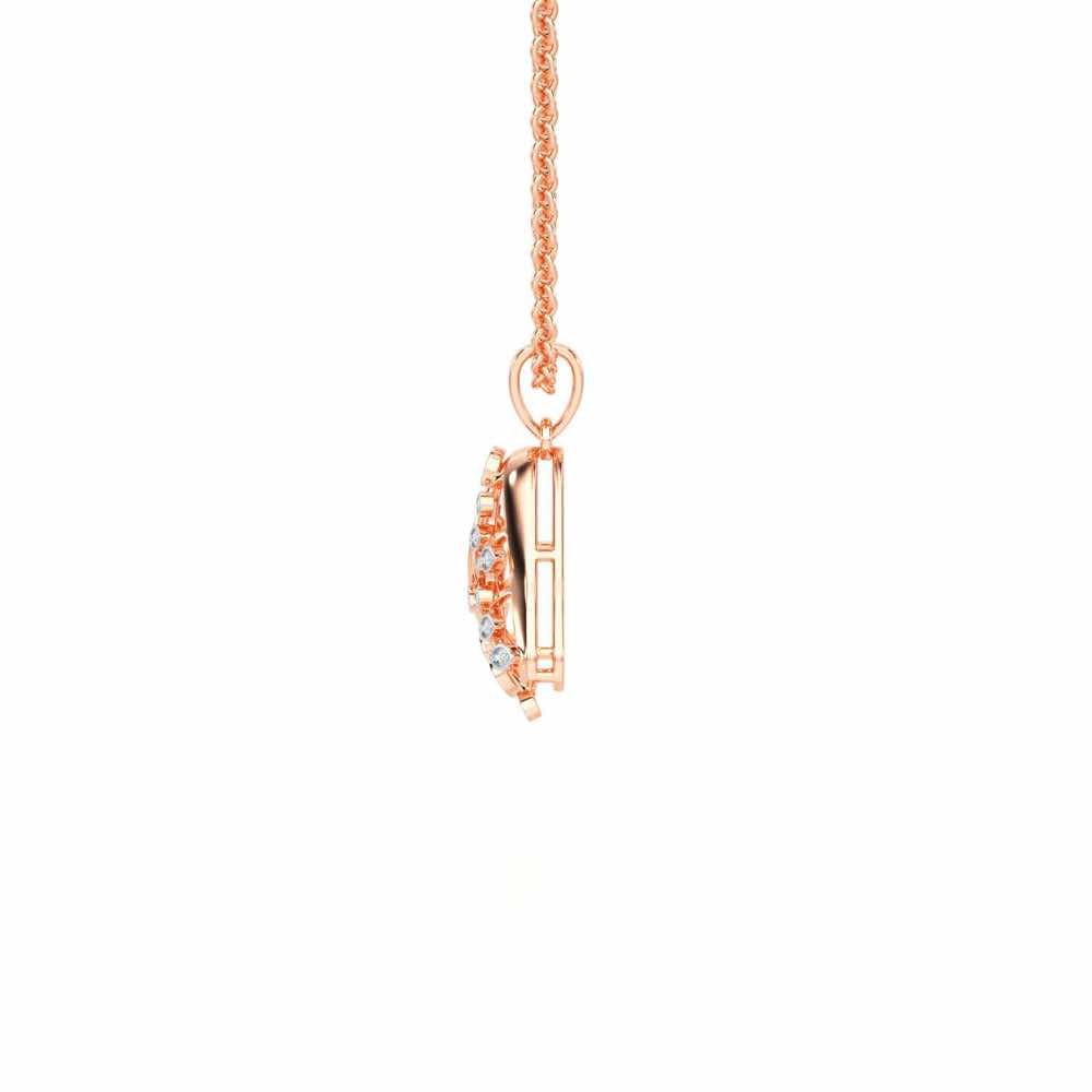 Splendor Sheen Silver Pendant - Rose Gold - Image 4