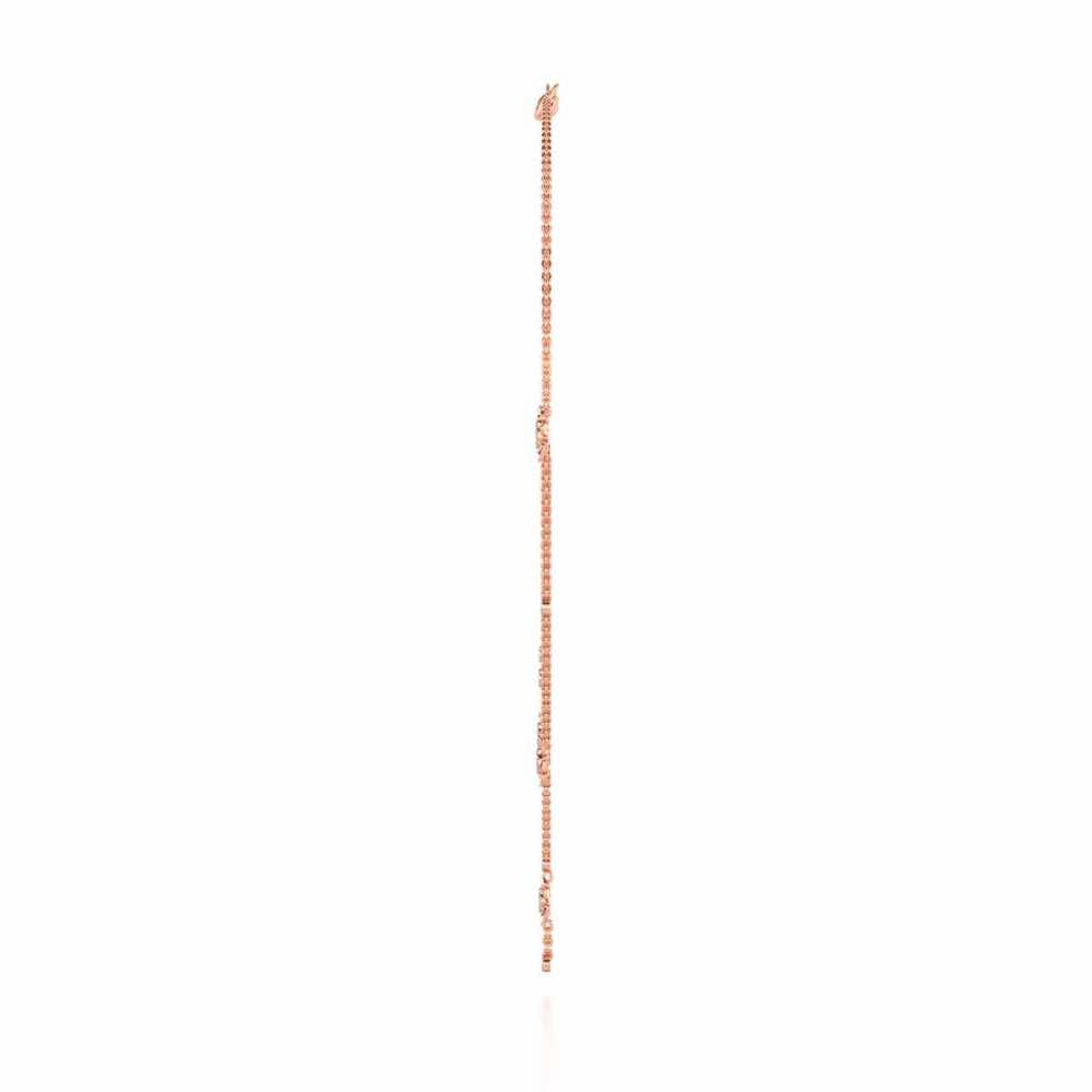 Starflies Silver Necklace - Rose Gold - Image 4