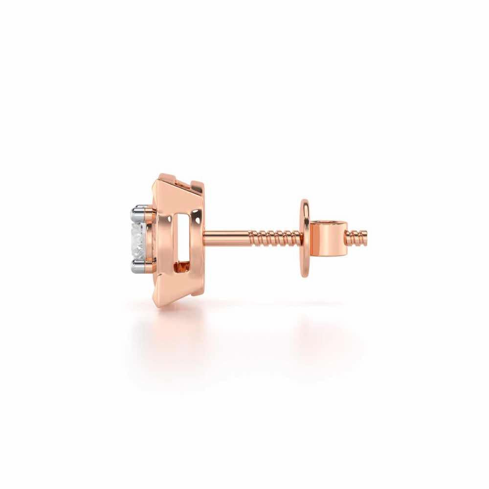 Statuesque Silver Men Stud - Rose Gold - Image 4