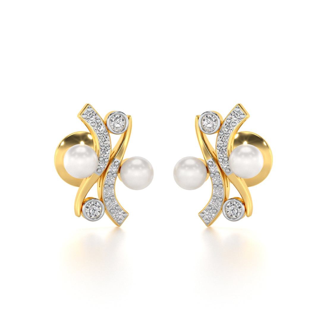 Subtle Silver Pearl Earrings