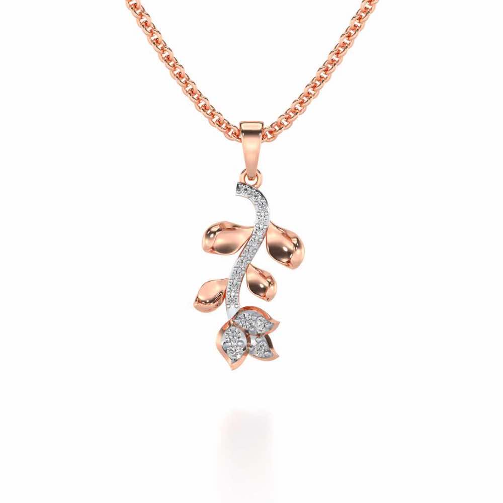 Subtle Floret Silver Pendant