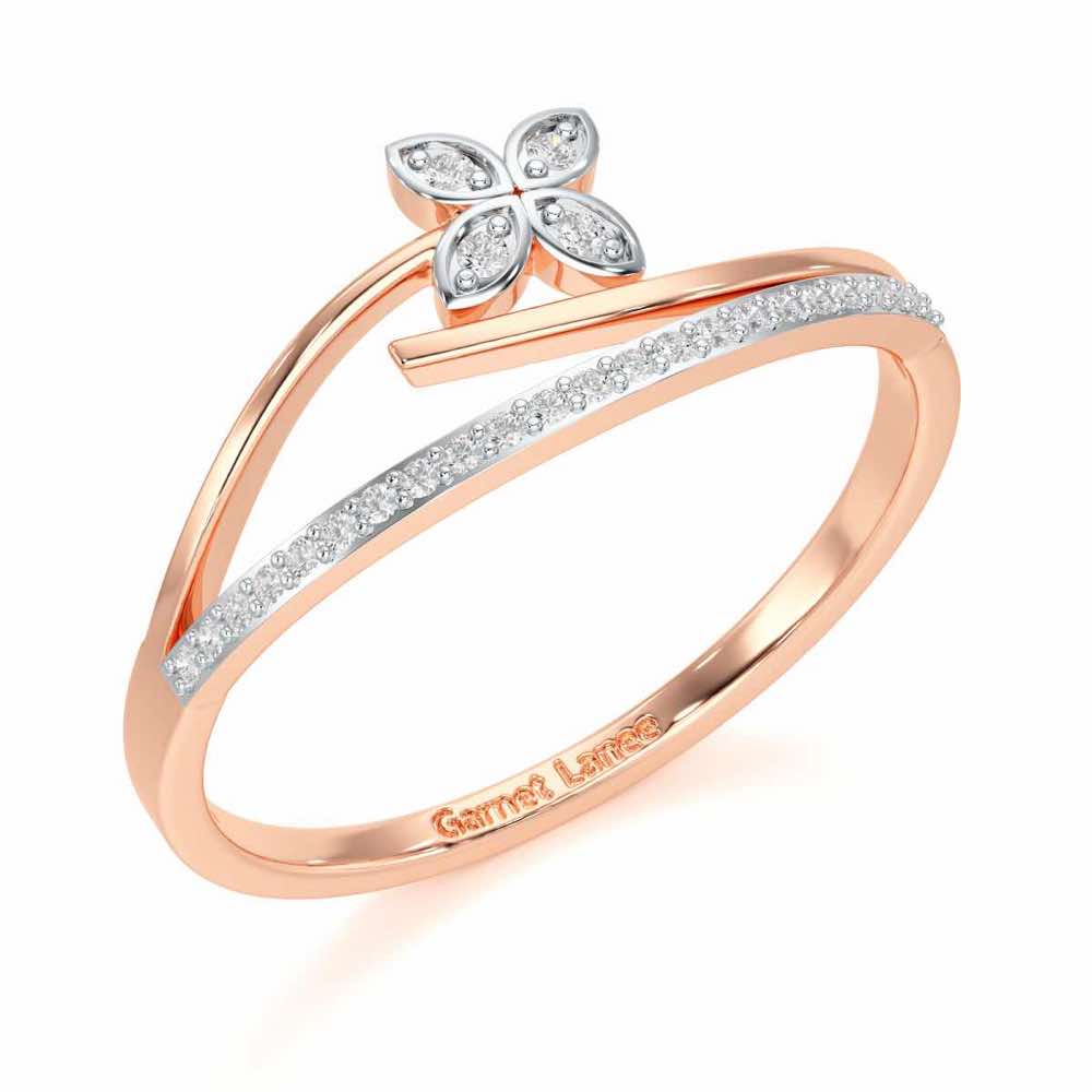 Subtle Flower Silver Ring