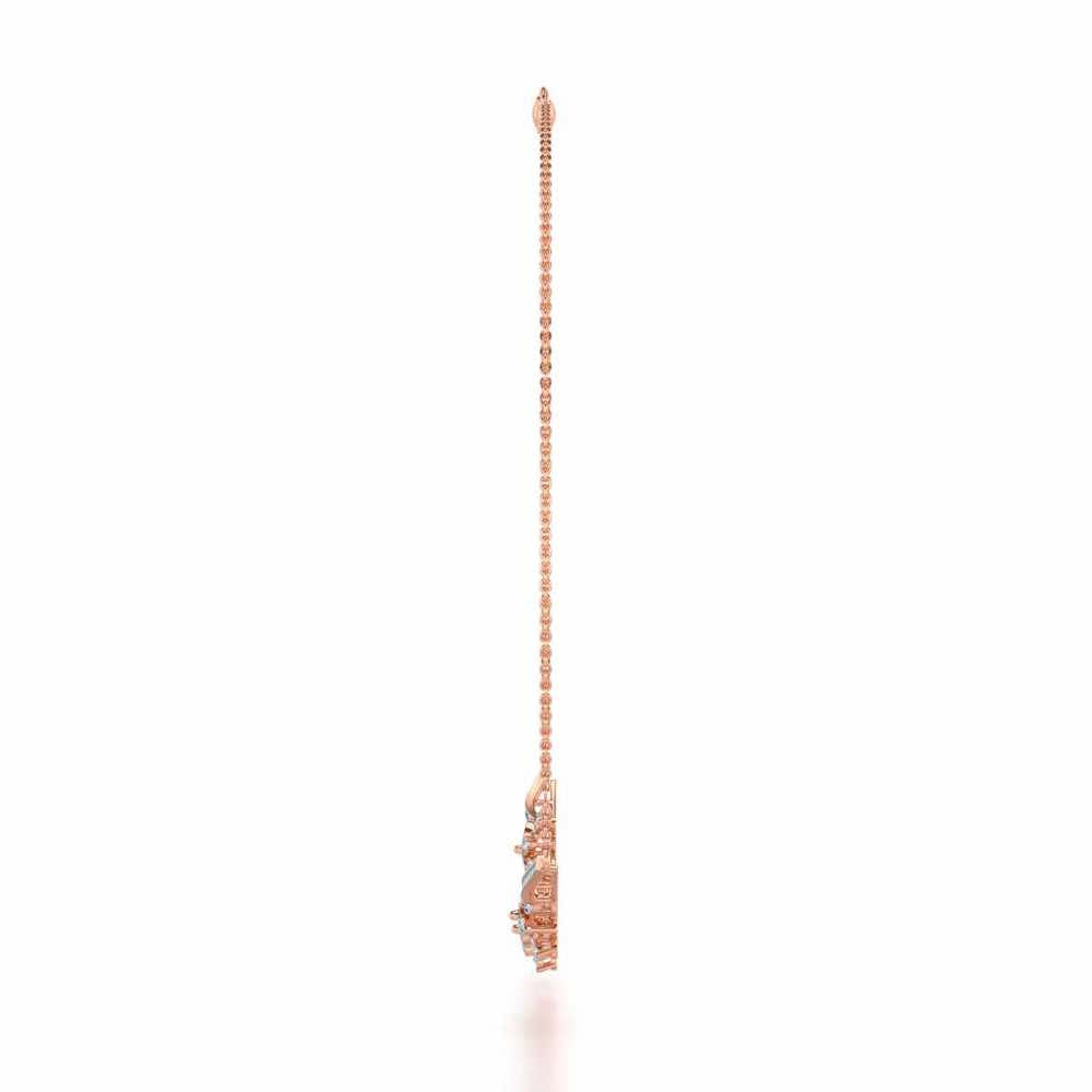 Sweet Whisper Silver Necklace - Rose Gold - Image 4