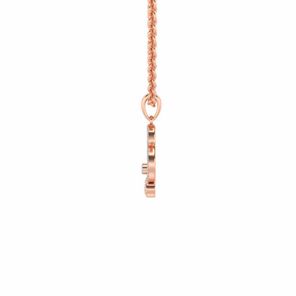 Teddy Buddy Silver Pendant - Rose Gold - Image 4