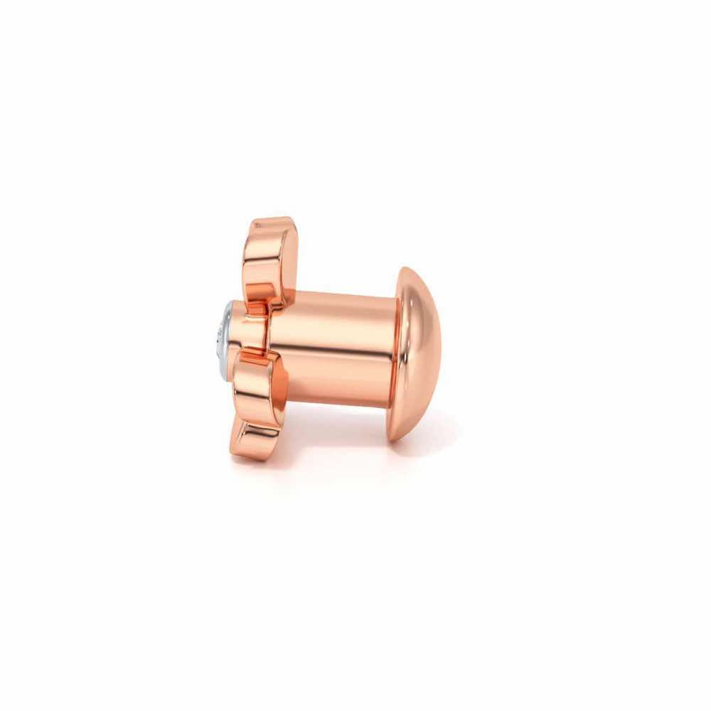 Tiny Flora Silver Watch Pin - Rose Gold - Image 4