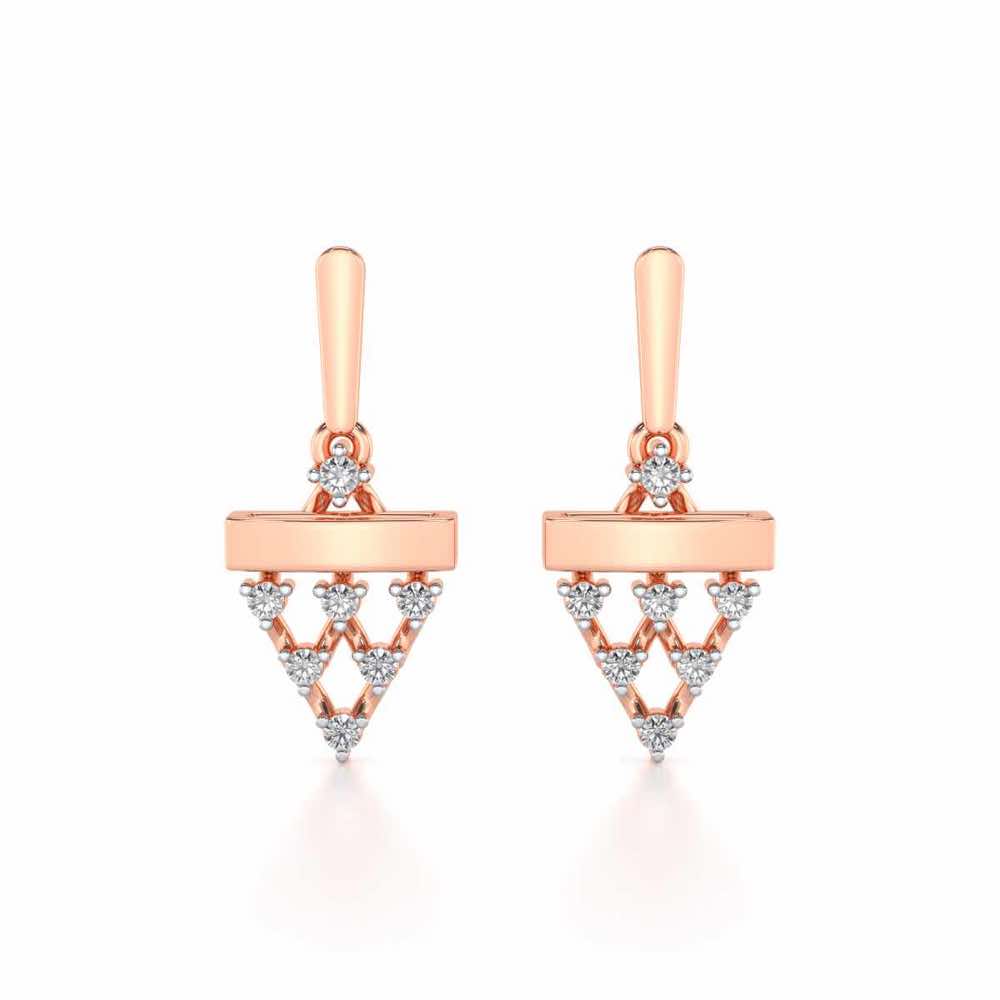 Triangular Saga Silver Earrings