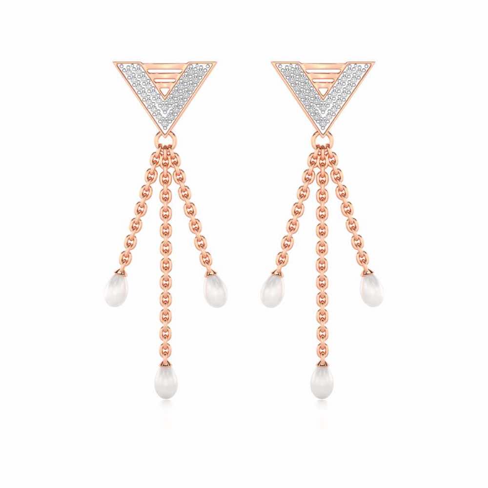 Trigona Silver Dangler Earrings
