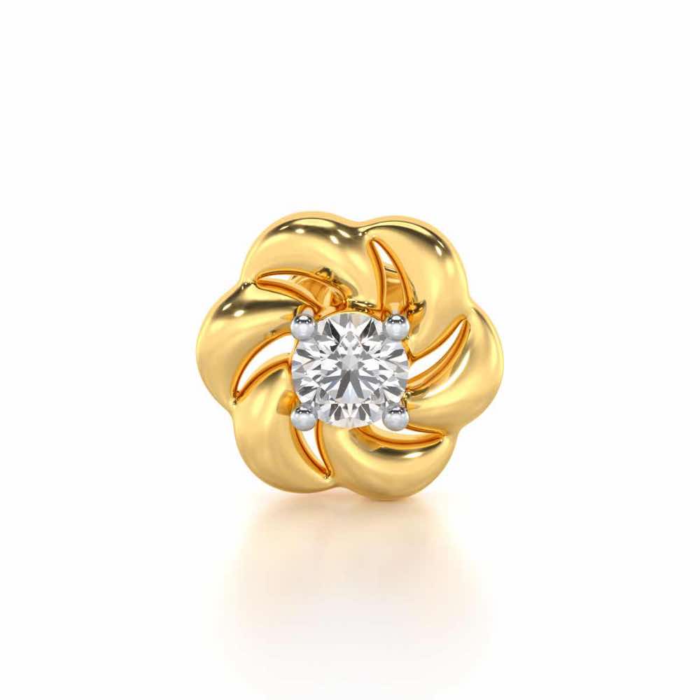 Twirl Blaze Silver Nosepin
