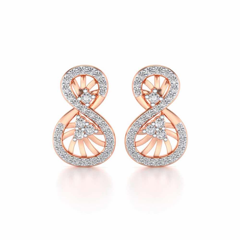 Twisted Light Silver Earrings
