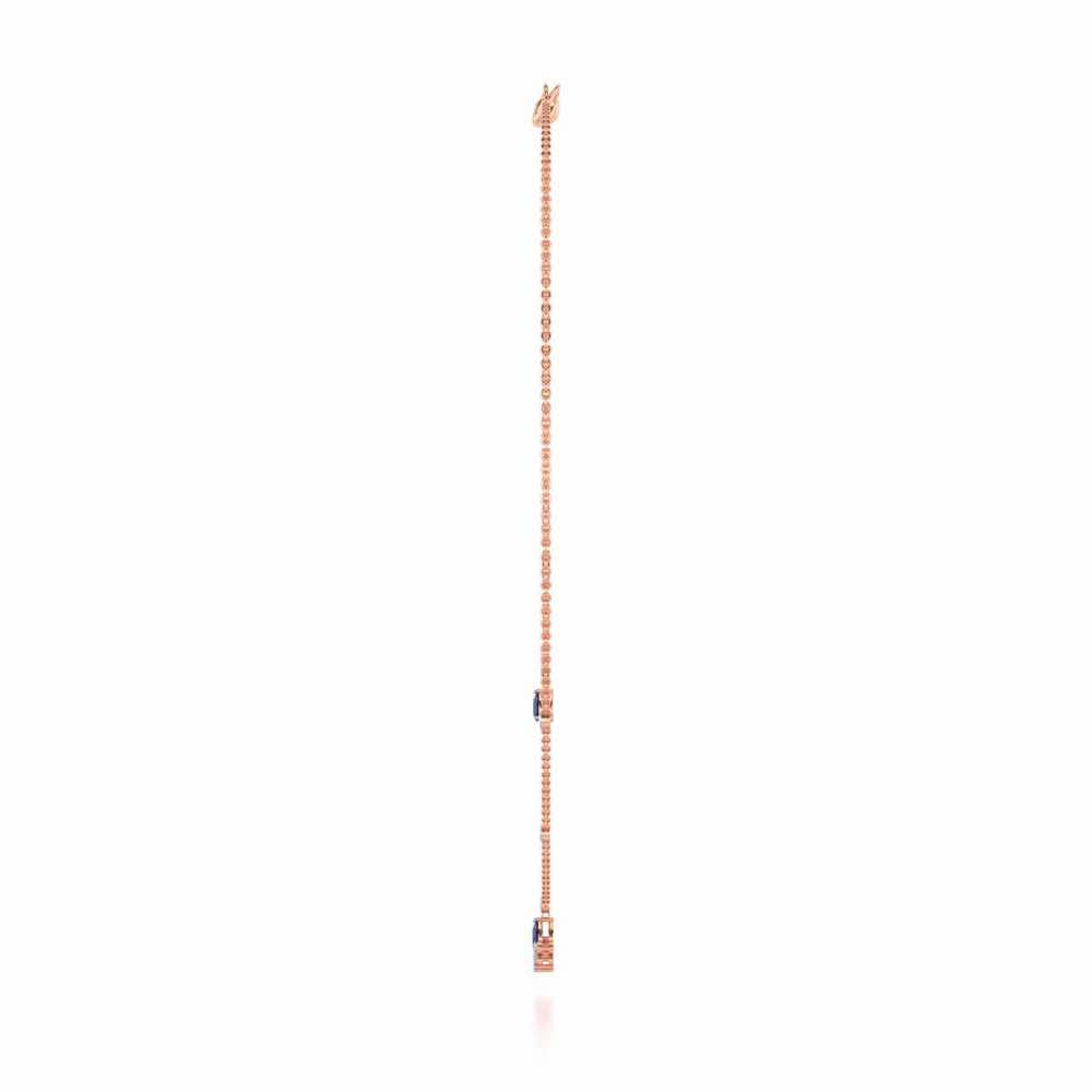 Violet Bask Silver Necklace - Rose Gold - Image 4