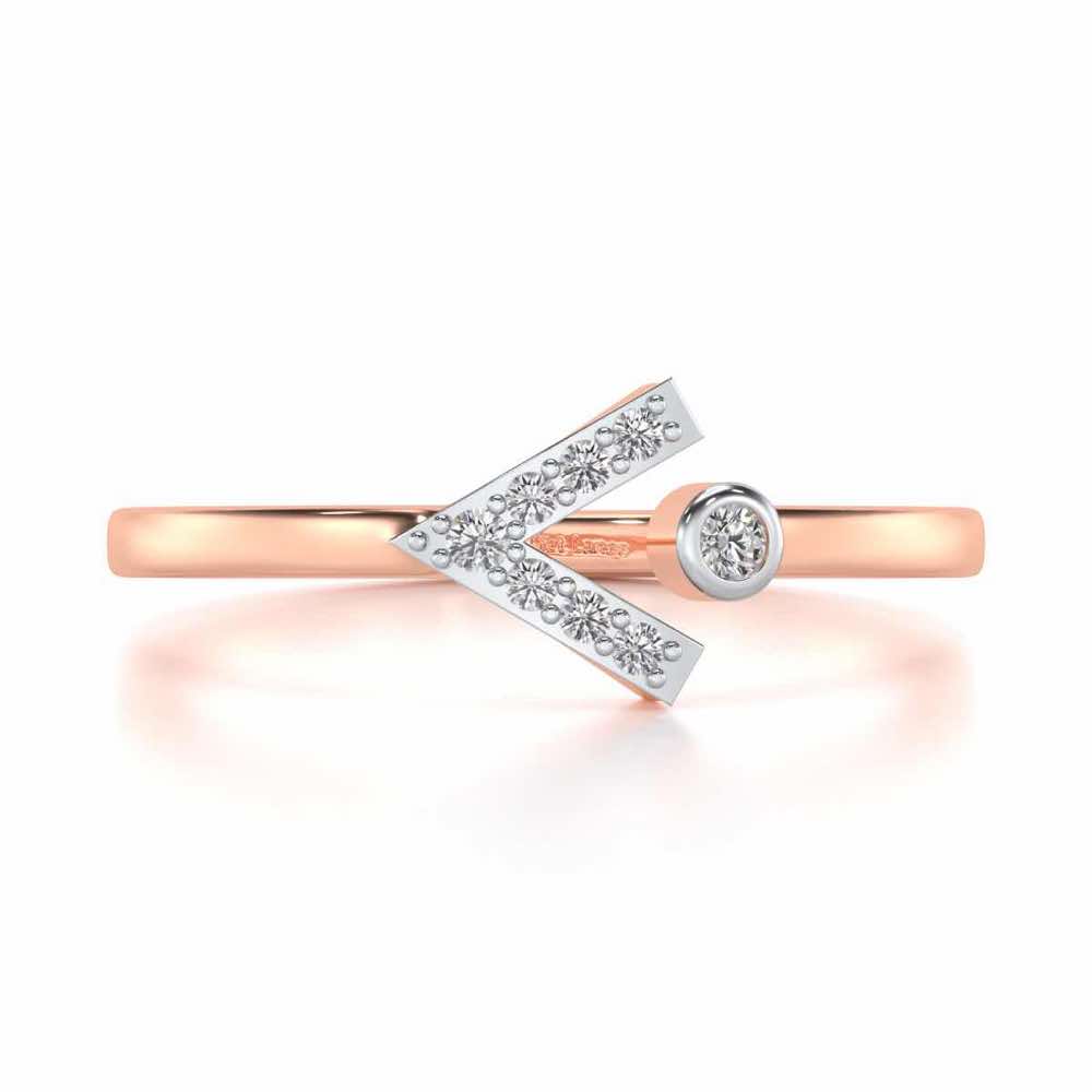 Vivacious Silver Ring - Rose Gold - Image 5
