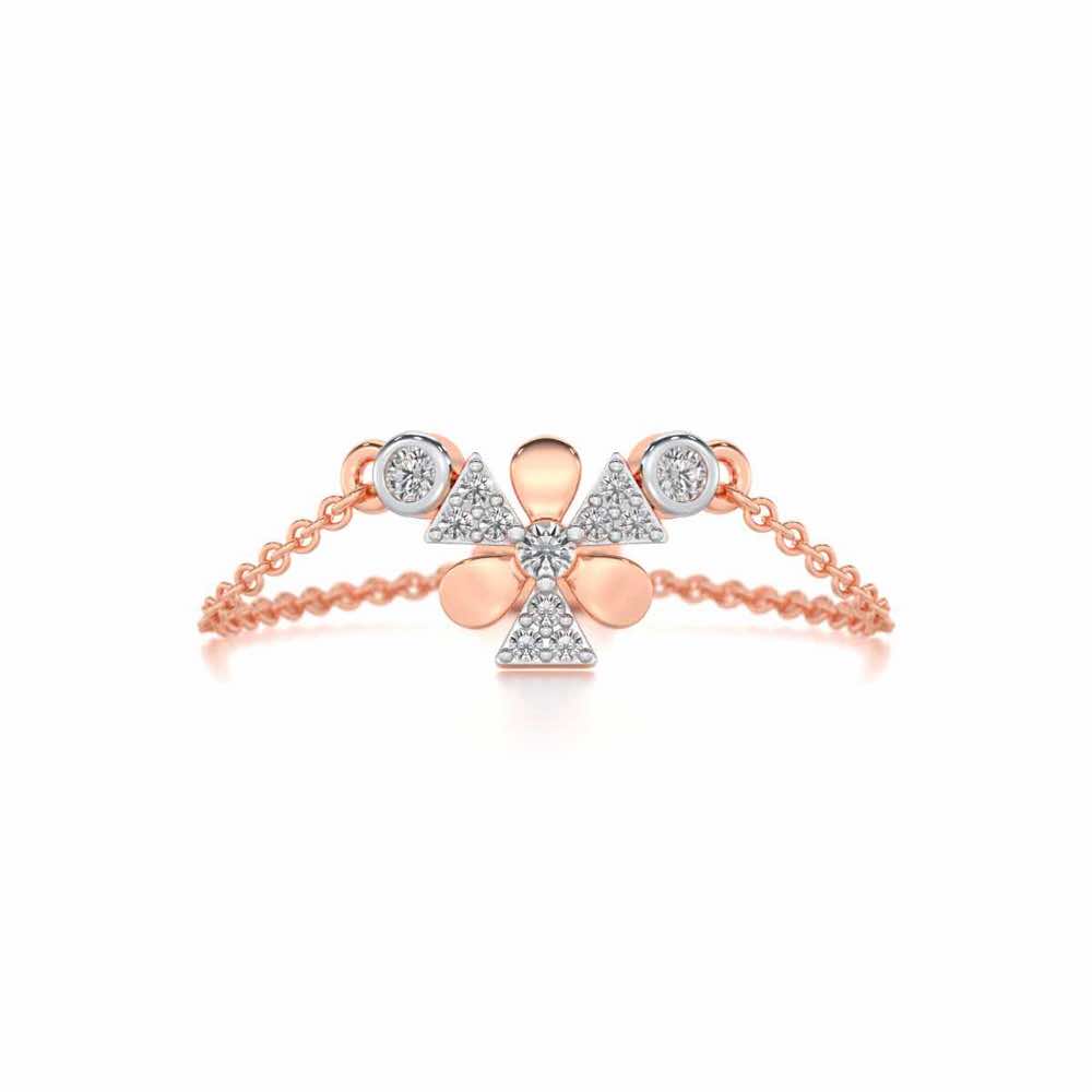 Windmill Silver Ring - Rose Gold - Image 5