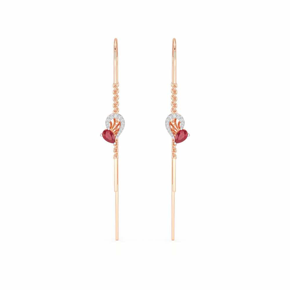 Wonder Lobe Silver Dangler Earrings