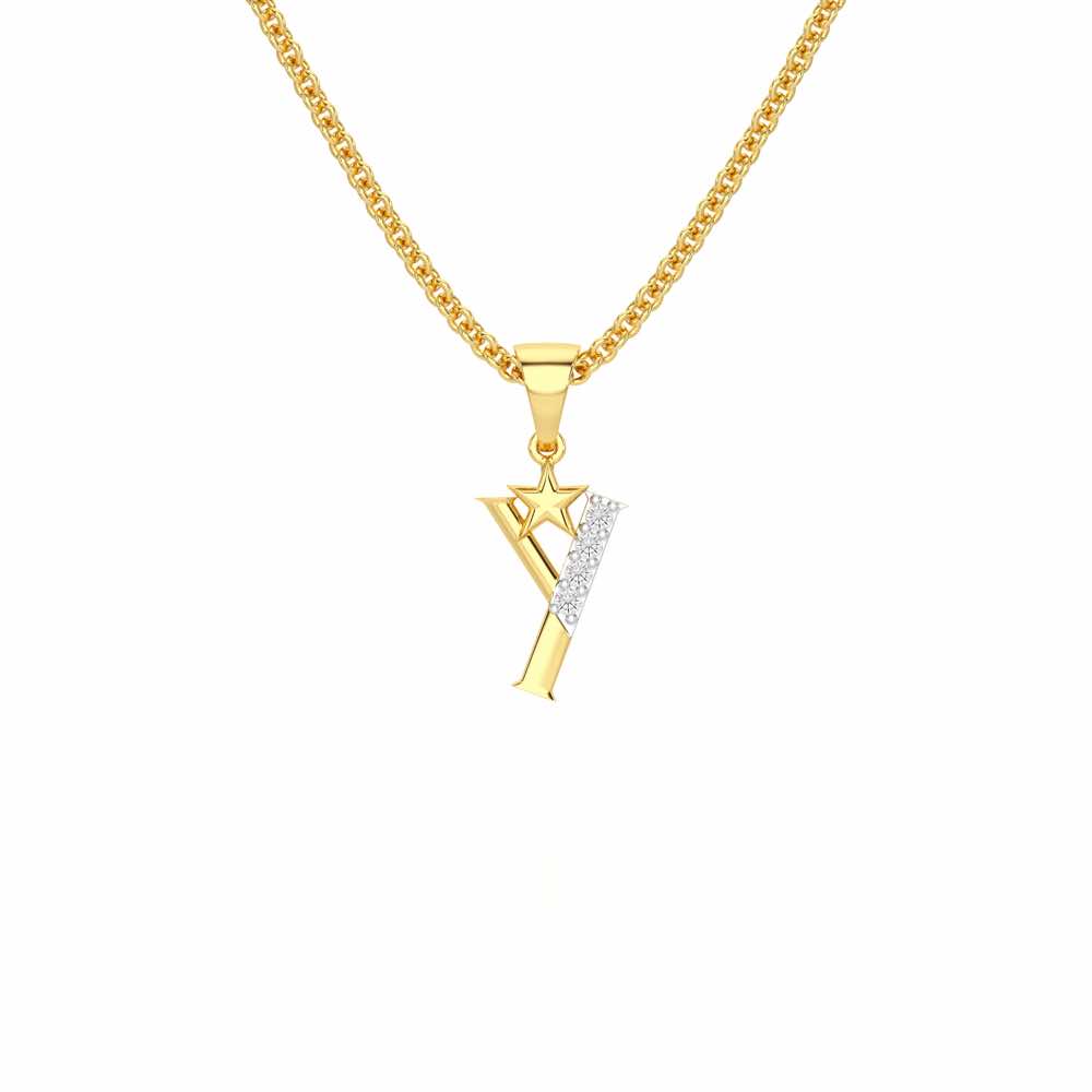 Y-Glint Silver Pendant