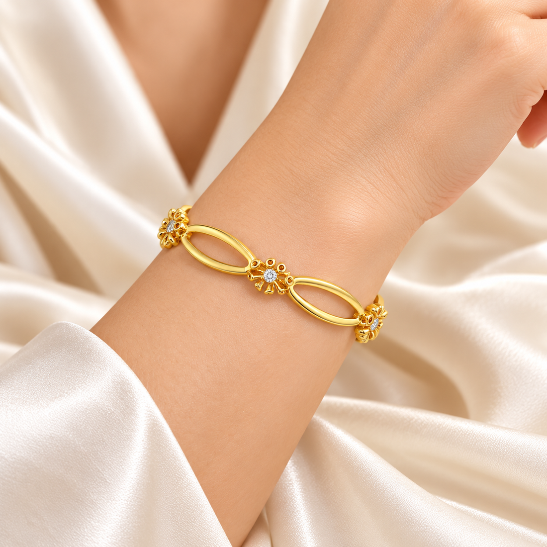 Literal Shine Silver Bangles