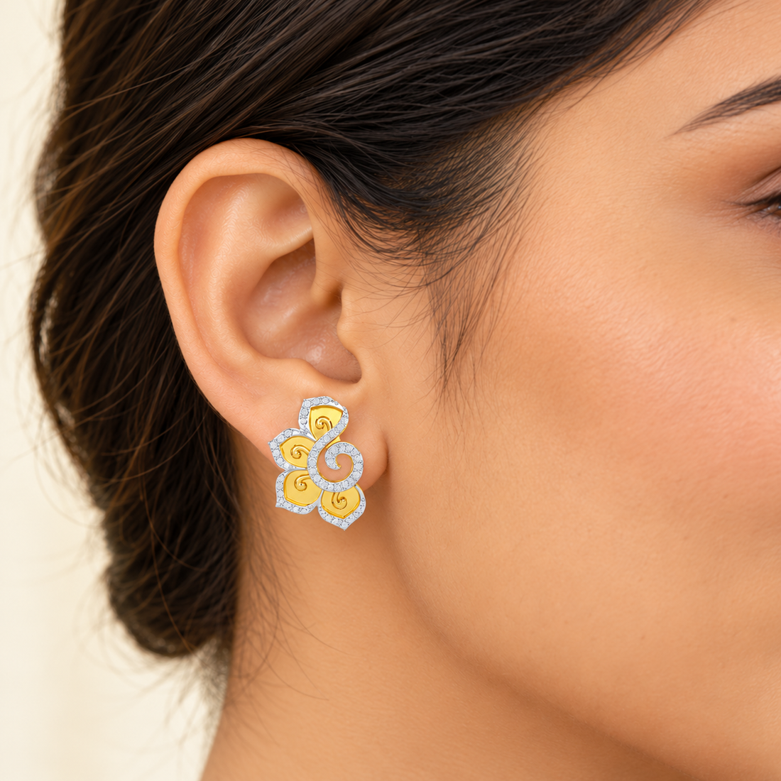 Aspiring Glow Silver Earrings