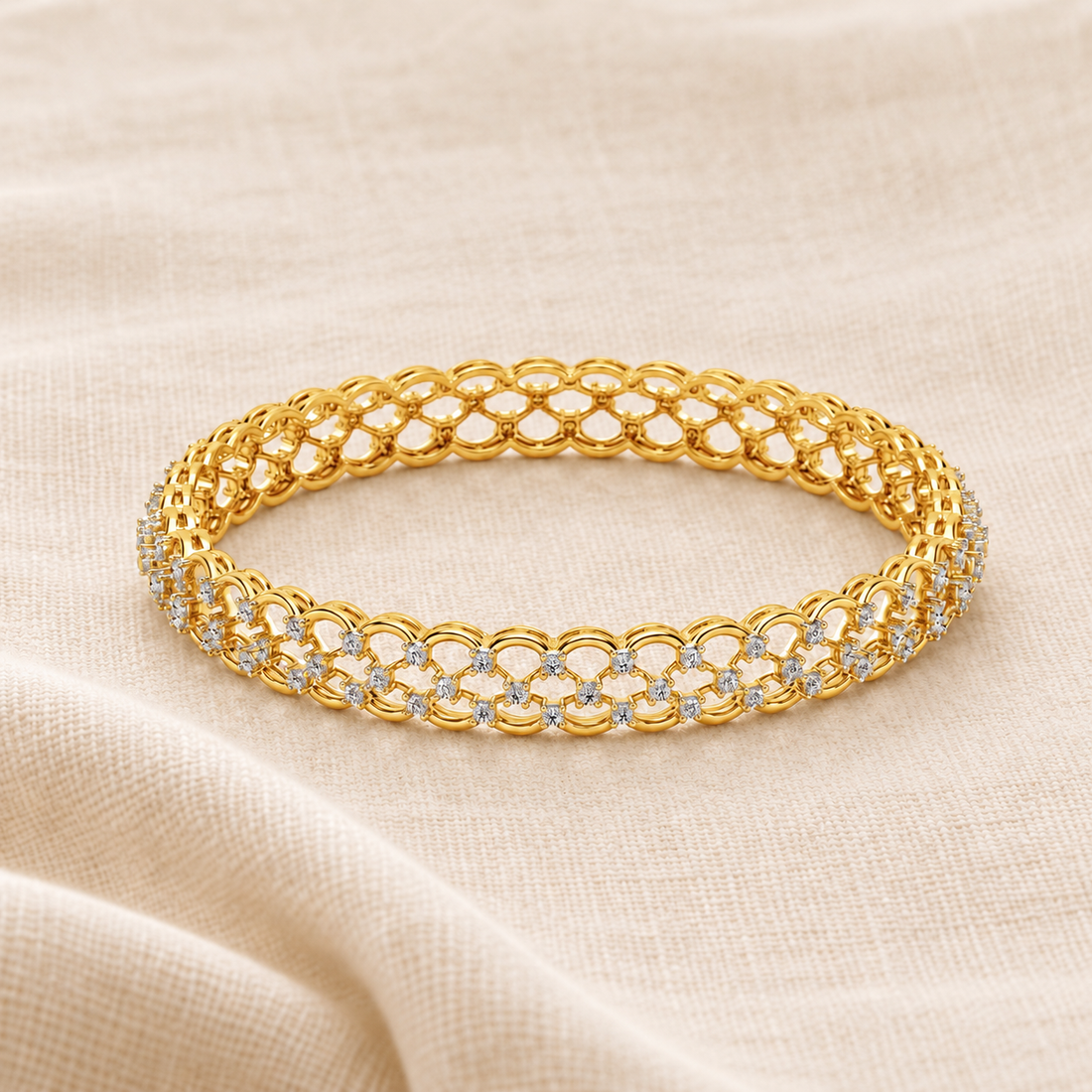 Bling Shout Silver Bangles