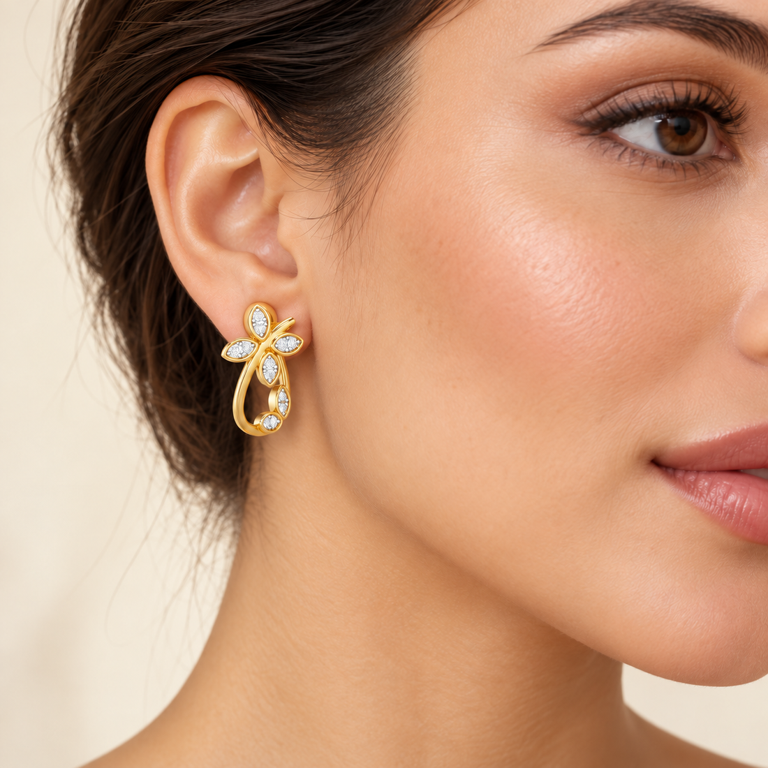 Celestial Captivation Silver Stud Earrings