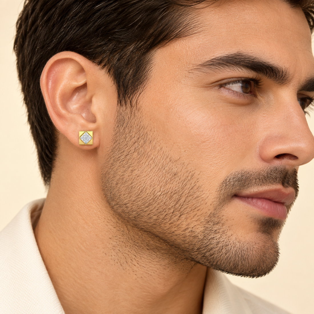 Chivalry Silver Men Stud