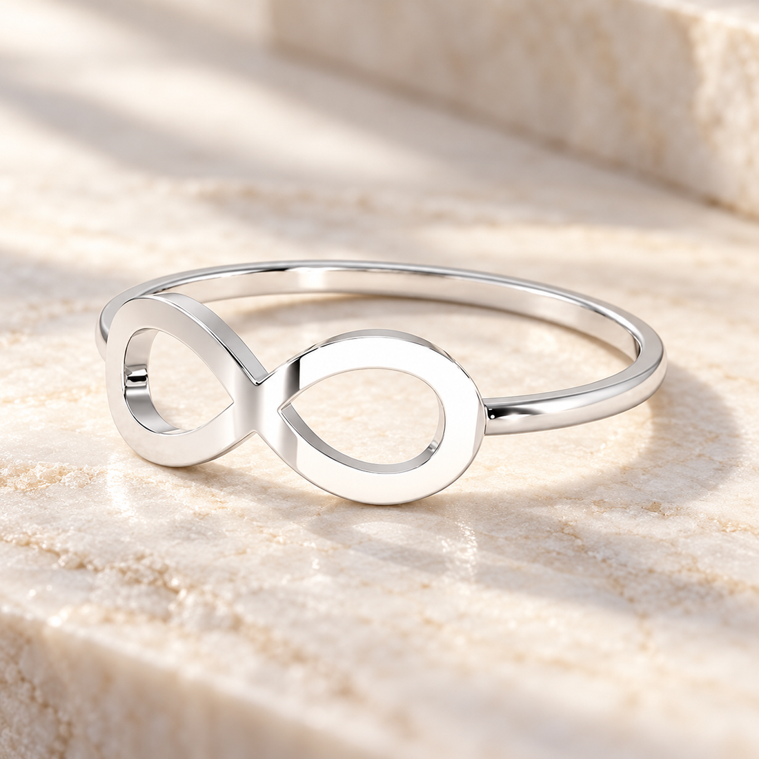 Dazzle Infinity Women Silver Ring