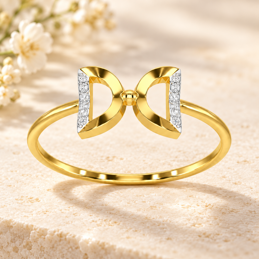 Delicate Knot Silver Ring