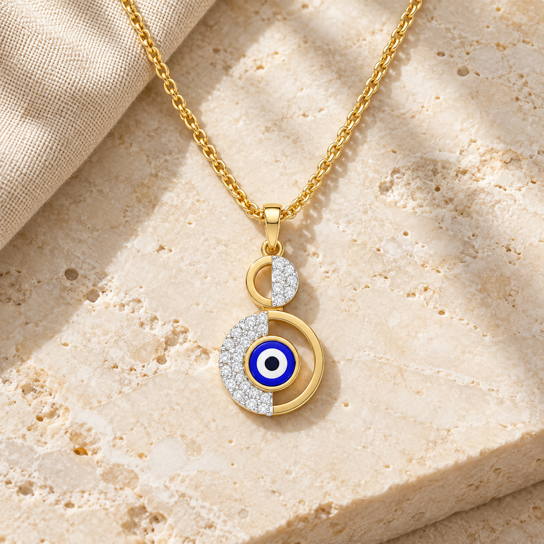 Evil Eye Sentinel Silver Pendant