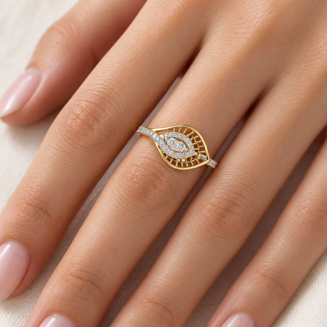 Broadway Petal Silver Ring