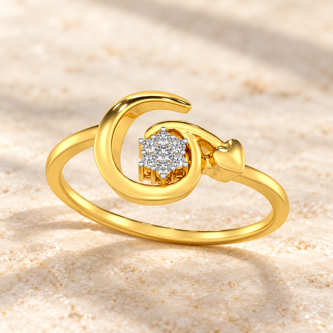 Flora G Silver Ring