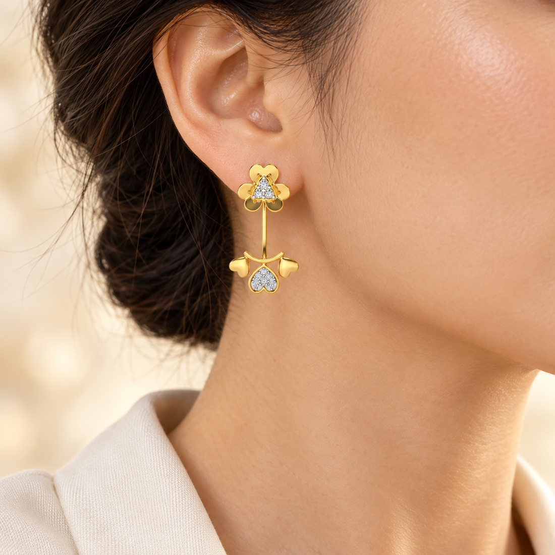 The Hearty Hanging Earring