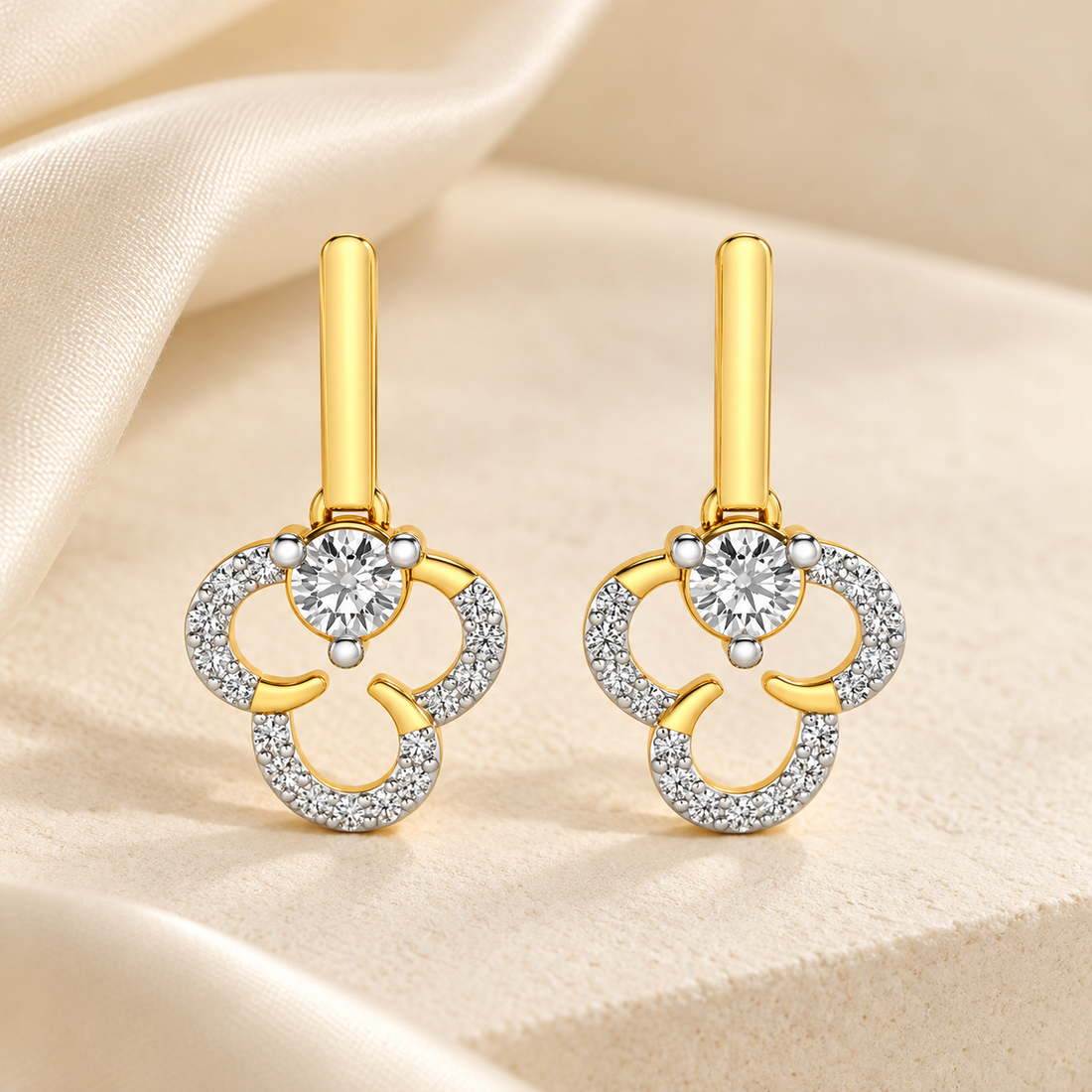 Inverted Flower Earring Drops