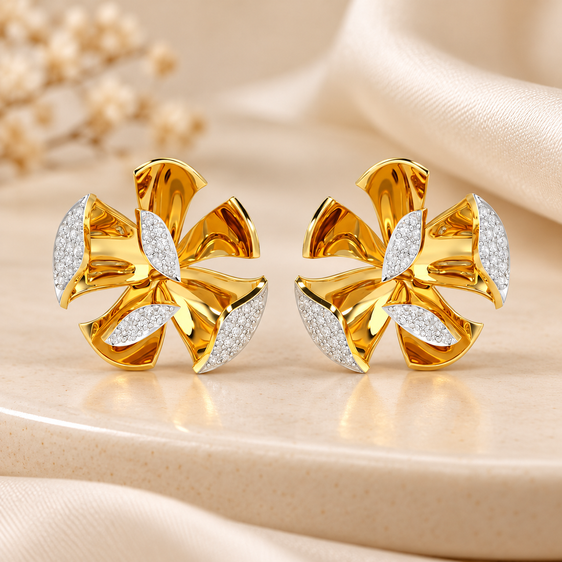 Gleaming Lumiere Silver Earrings