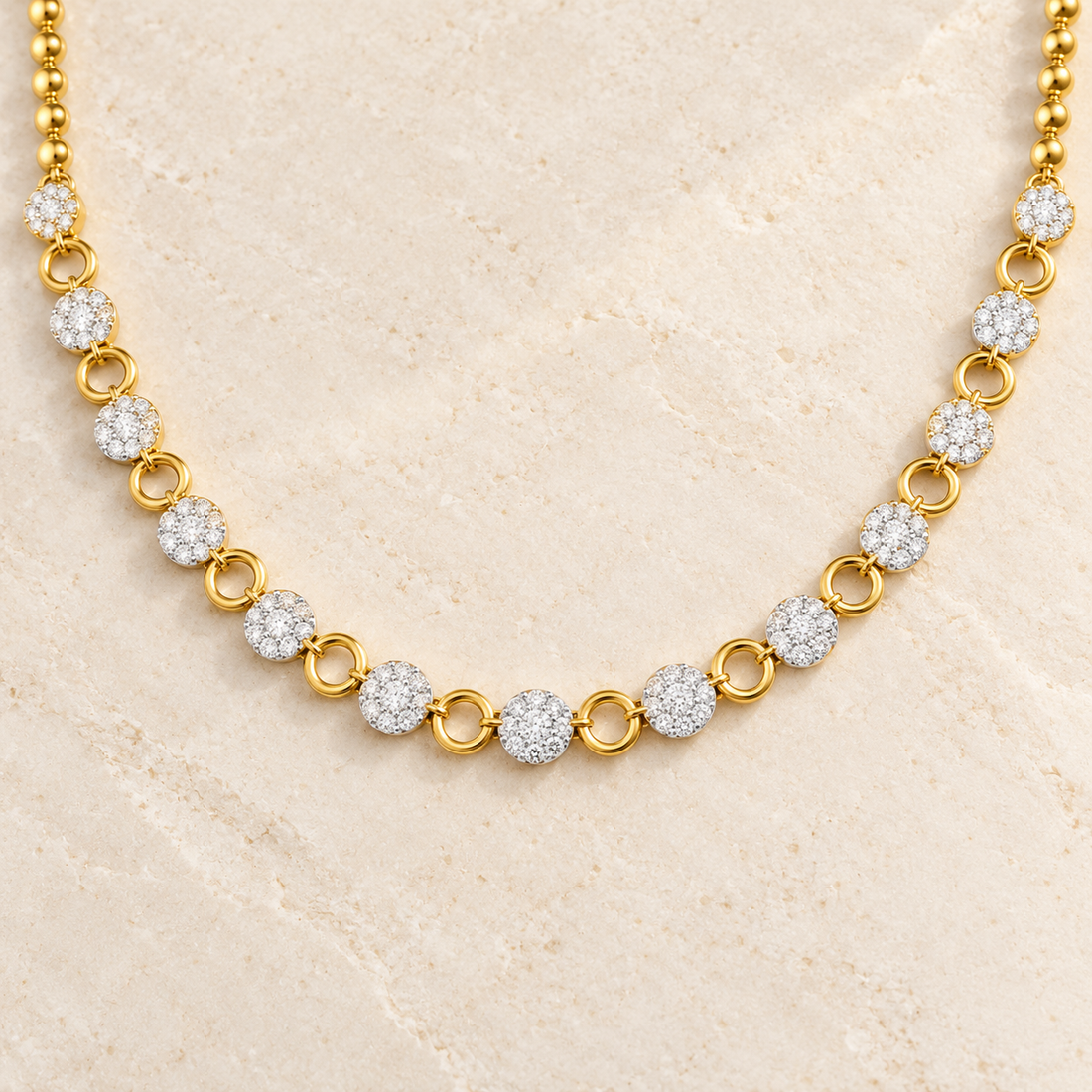 Glimmering Grace Silver Necklace