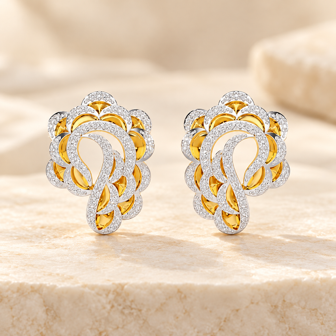 Glistening Brilliance Silver Earrings