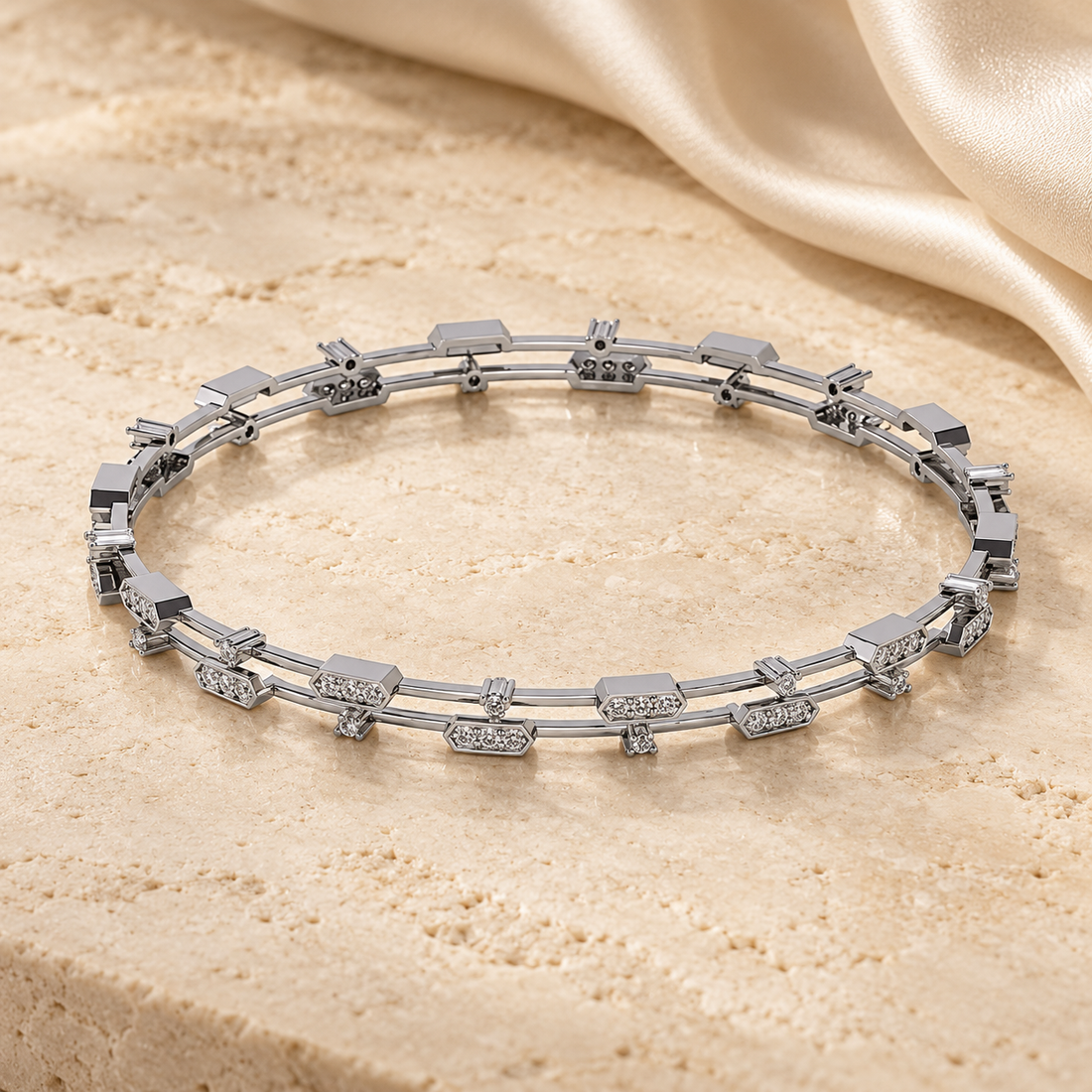 Hesperos Silver Bangles