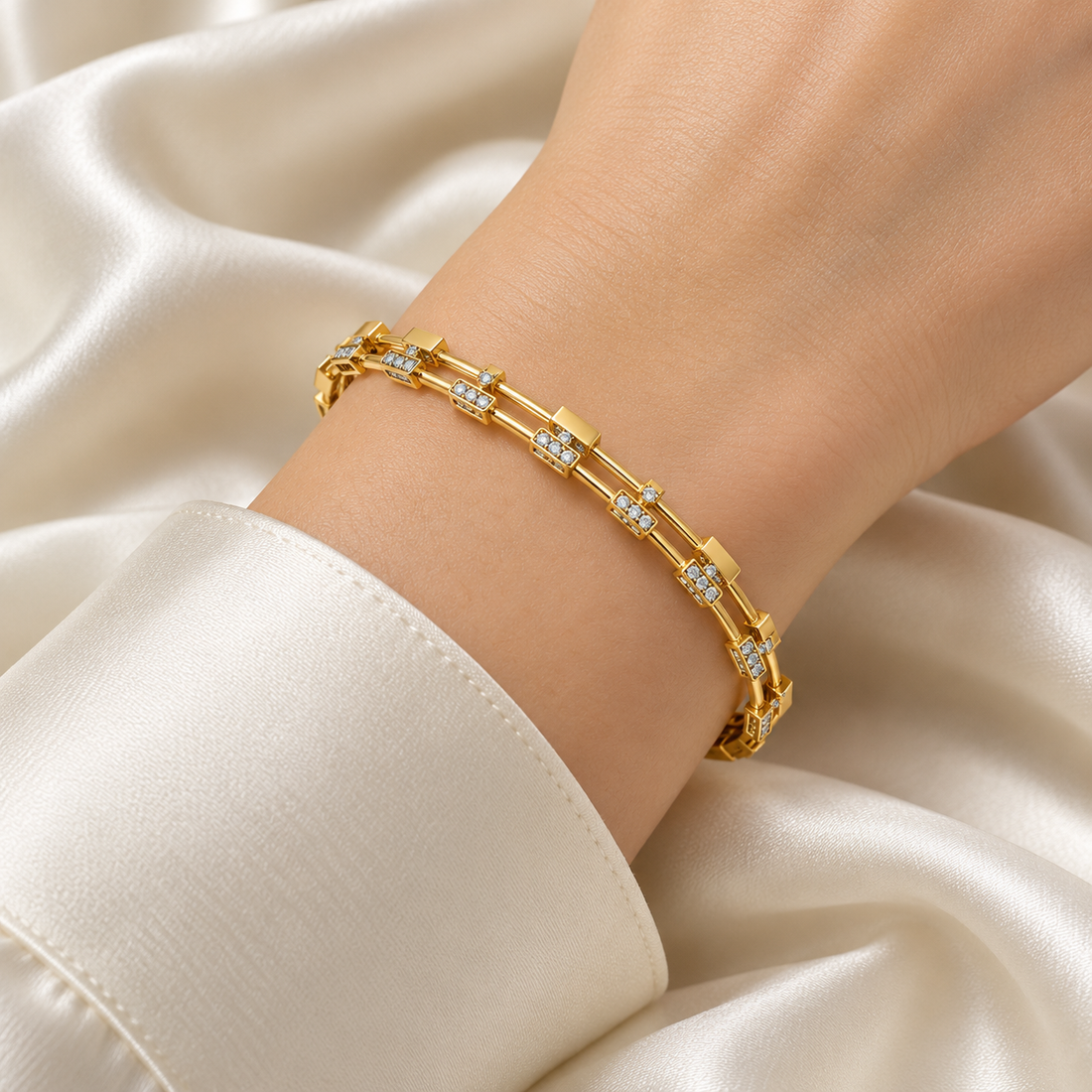 Hesperos Silver Bangles
