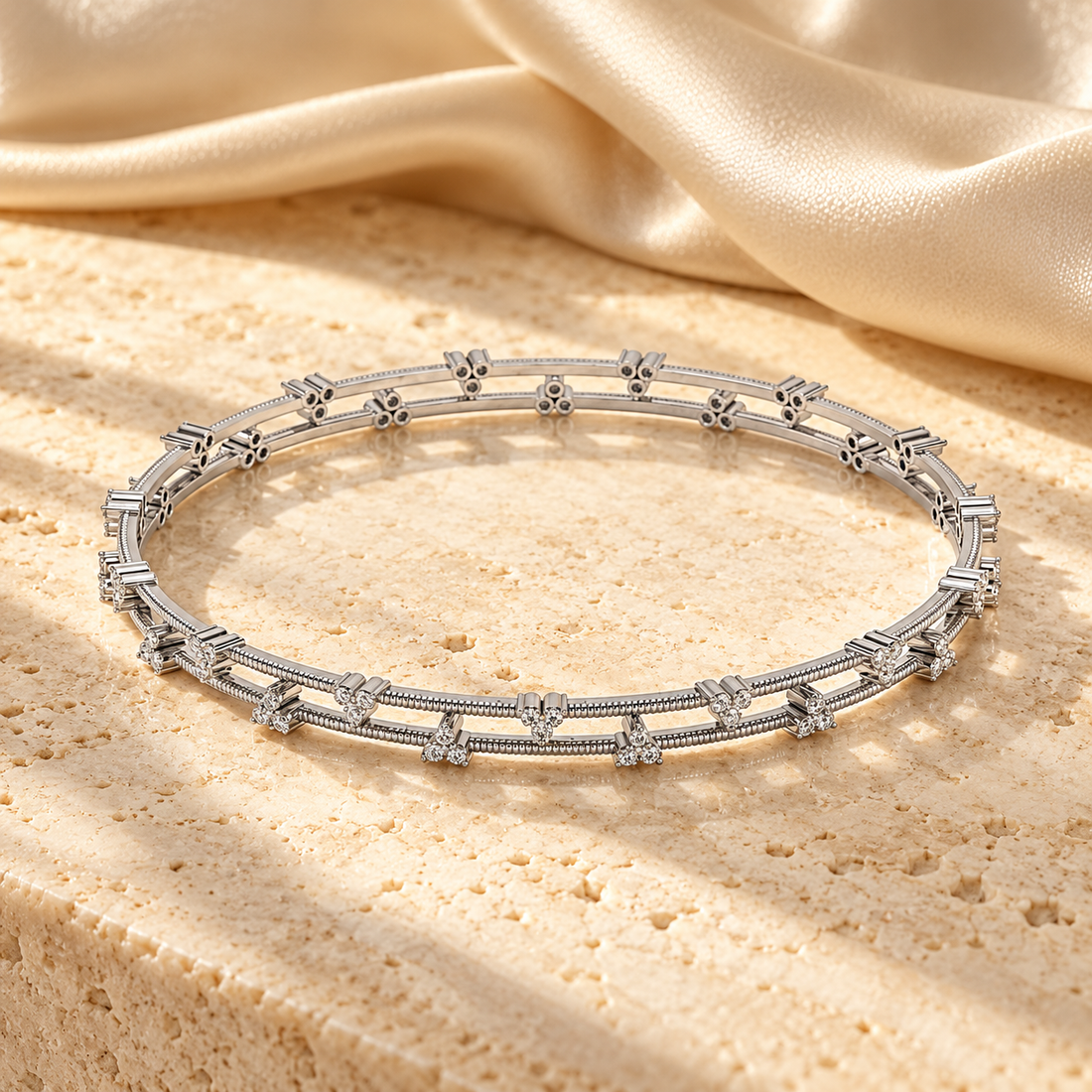 Itri Silver Bangles