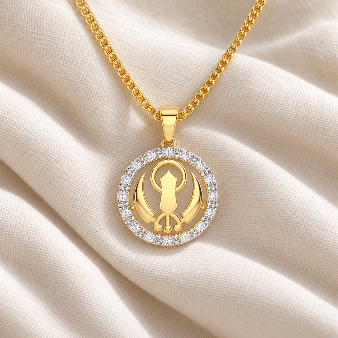 Khalsa Blessing Silver Pendant