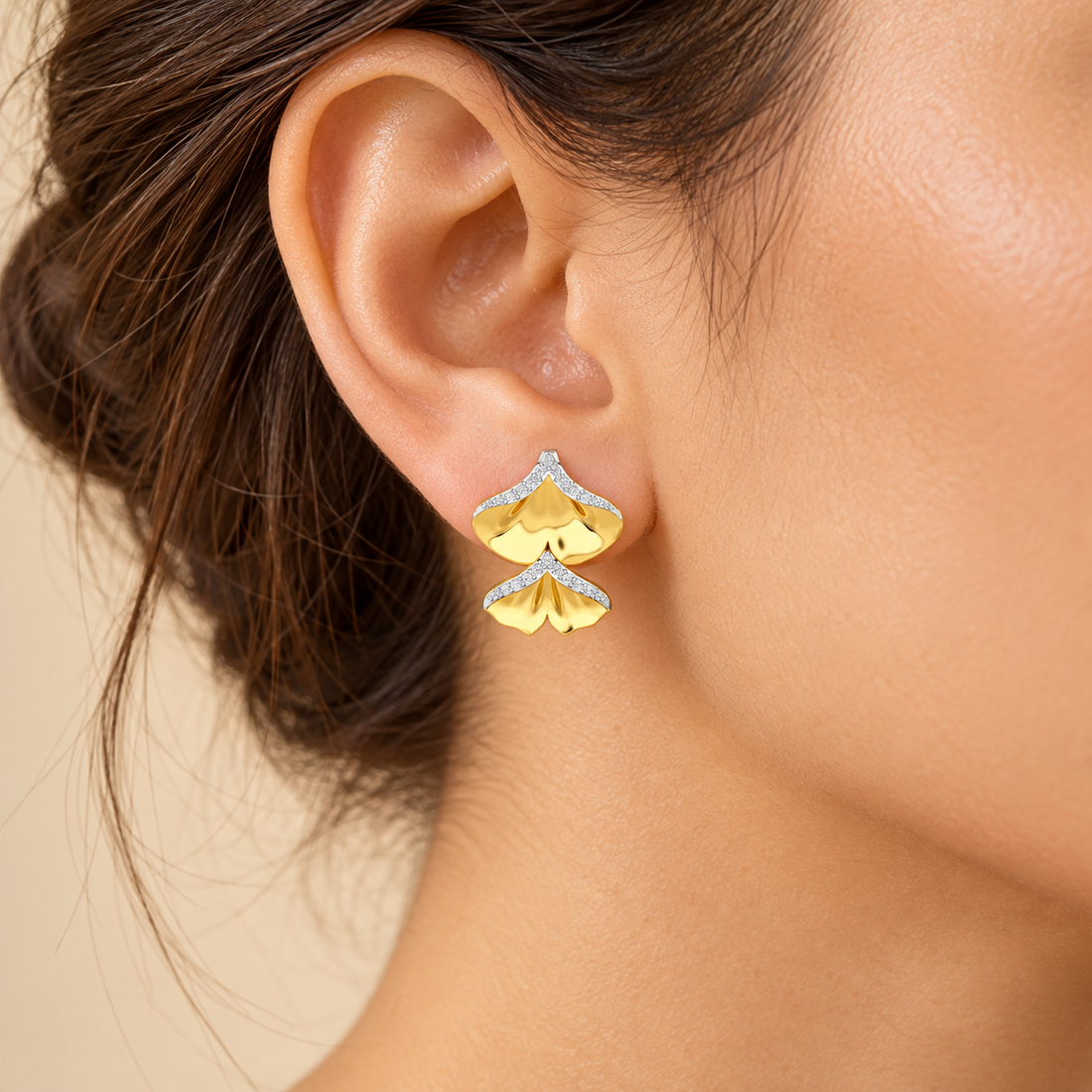 Light Twins Silver Earrings