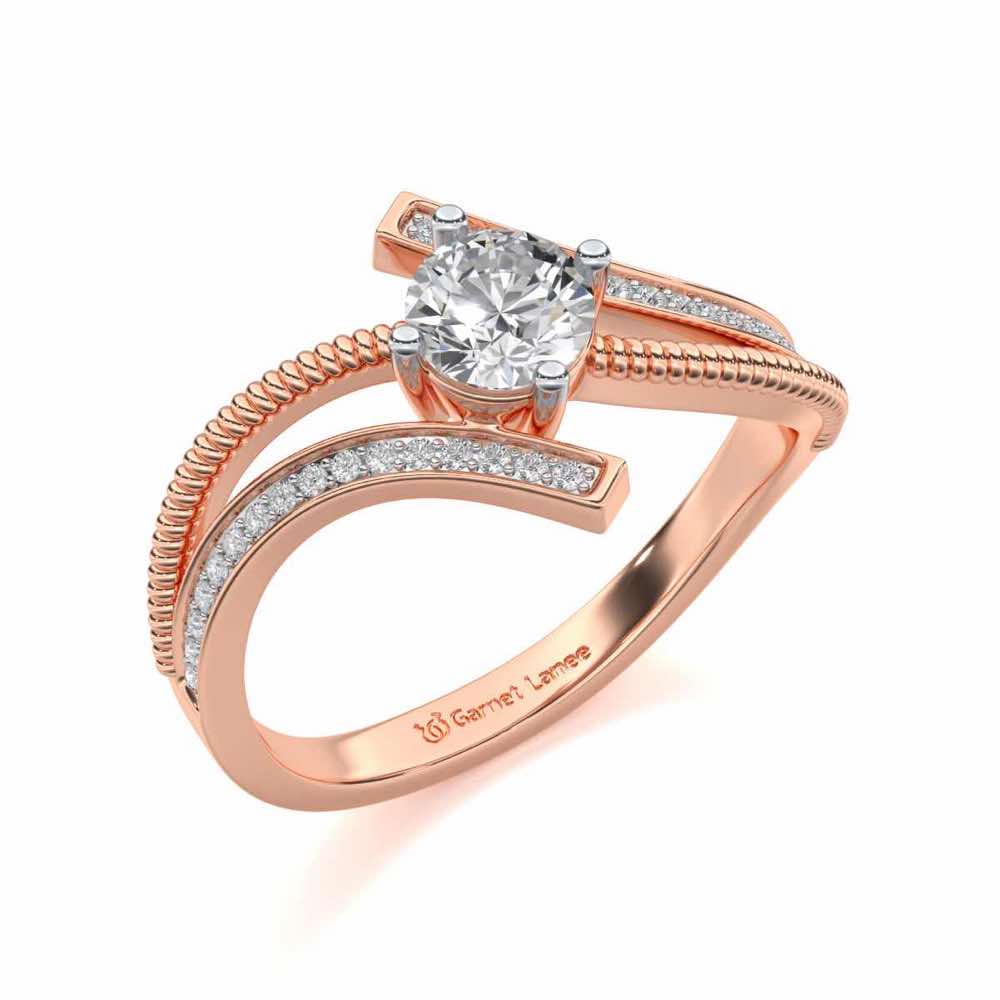loquacious eye Solitaire Silver Ring