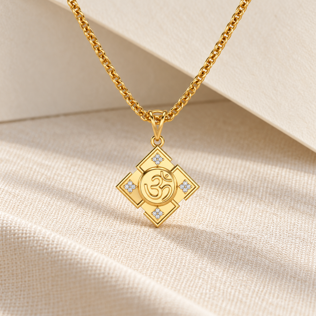 Om Silver Pendant