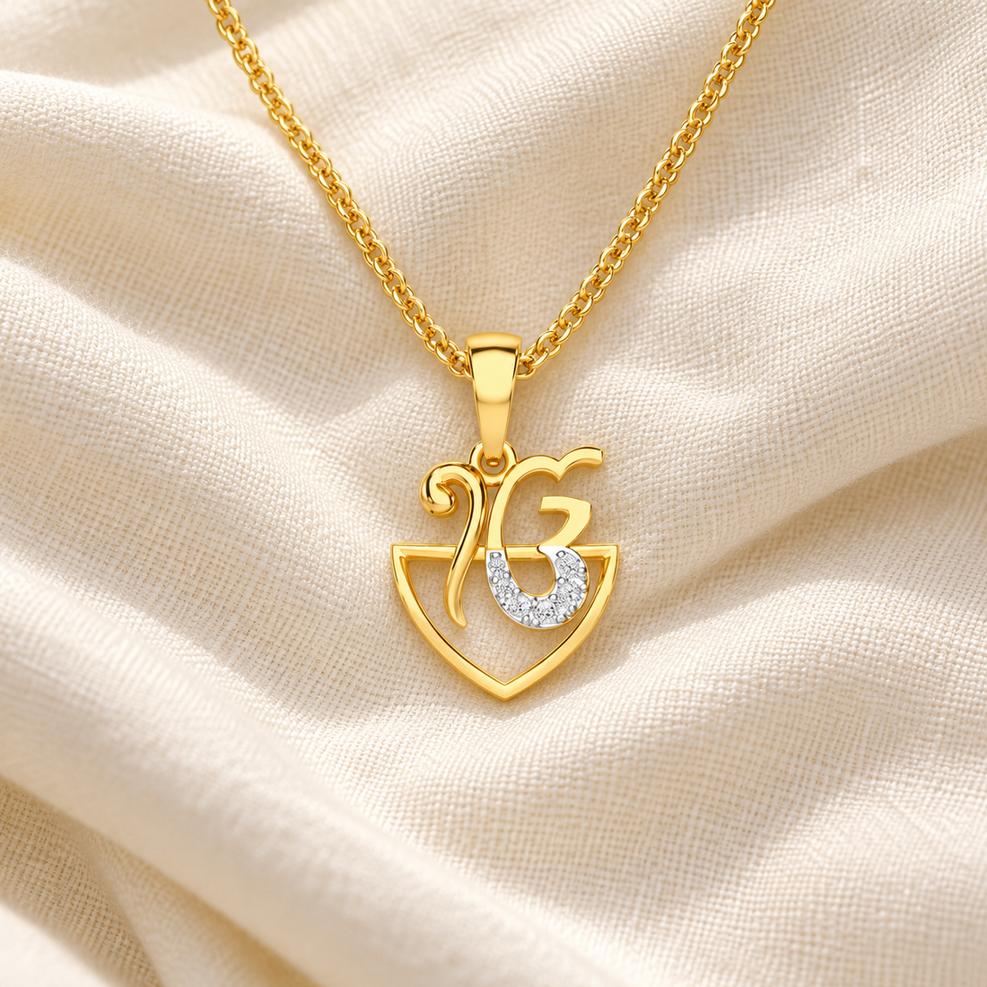 Onkar Aura Silver Pendant
