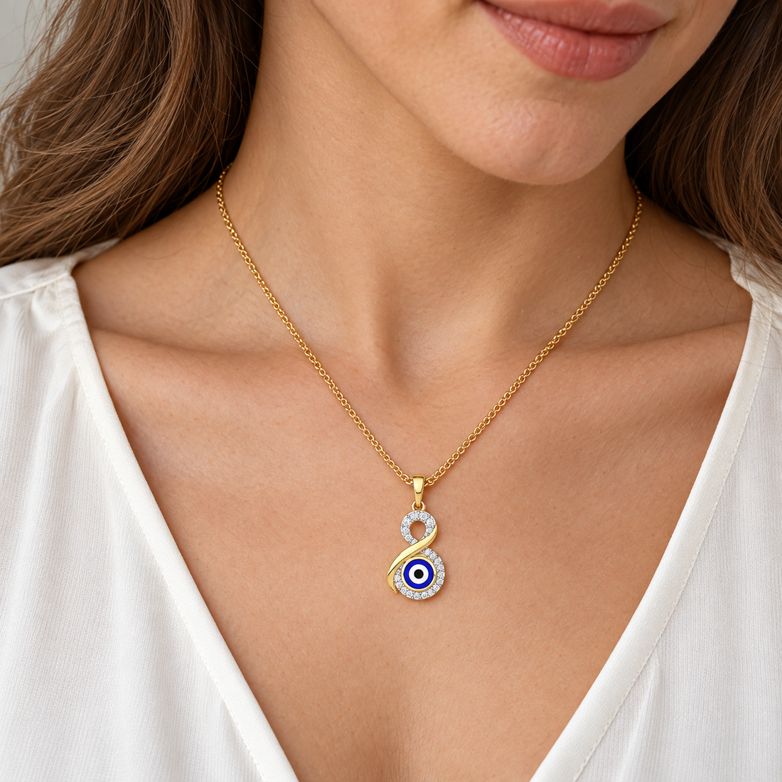 Sacred Gaze Silver Pendant
