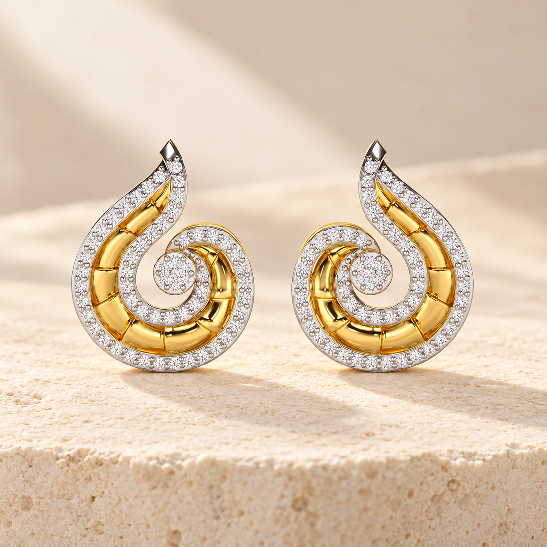 Serene Glow Silver Earrings