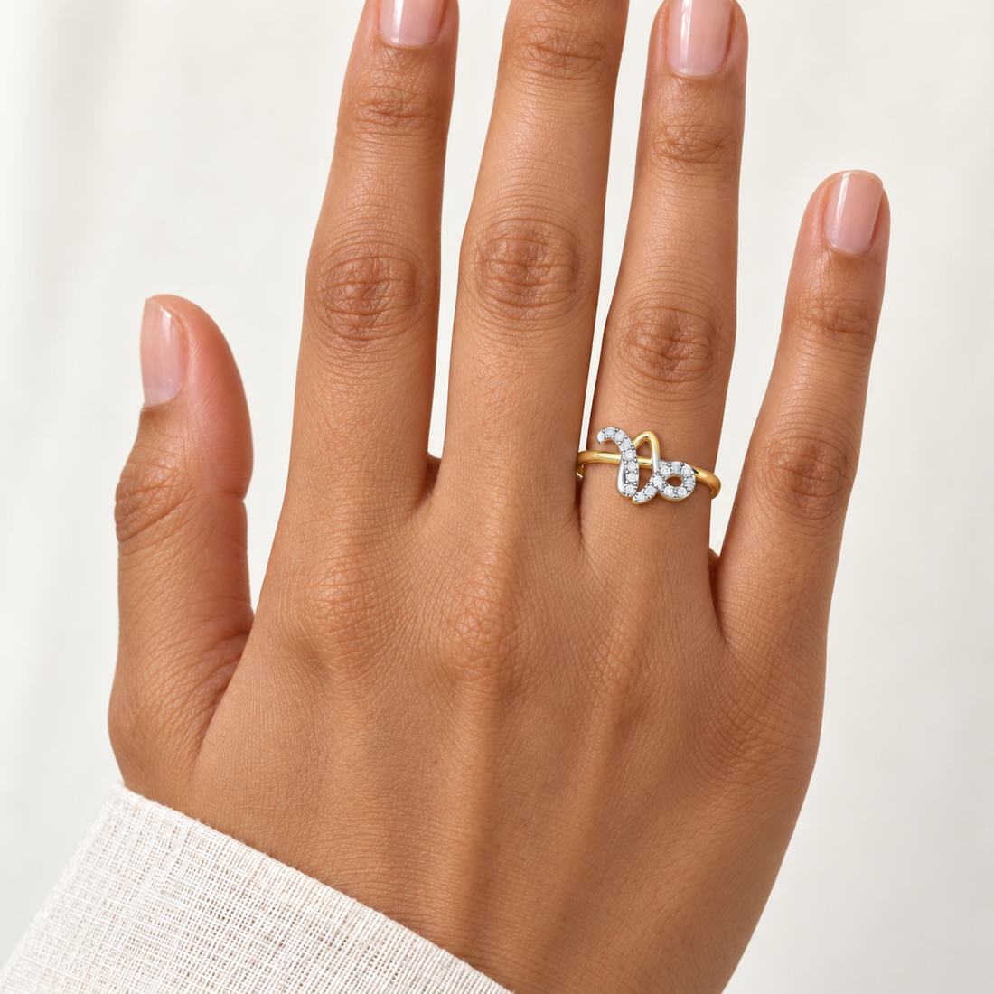 Shiny Capricorn Silver Ring