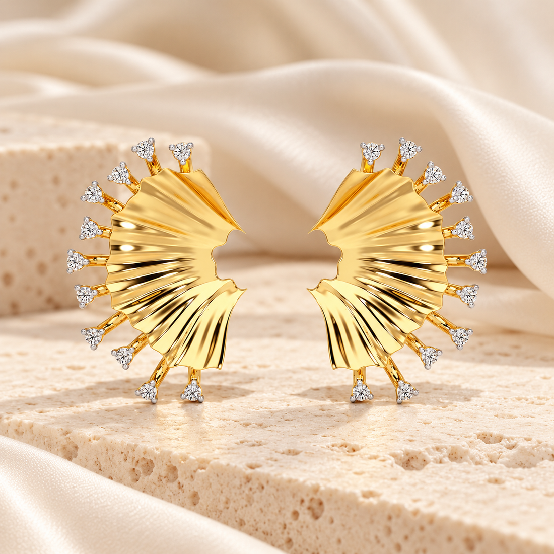 Sparkling Radiance Silver Earrings